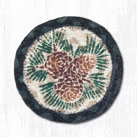 H2H 5 in Pinecone Individual Coaster Rug H2216232